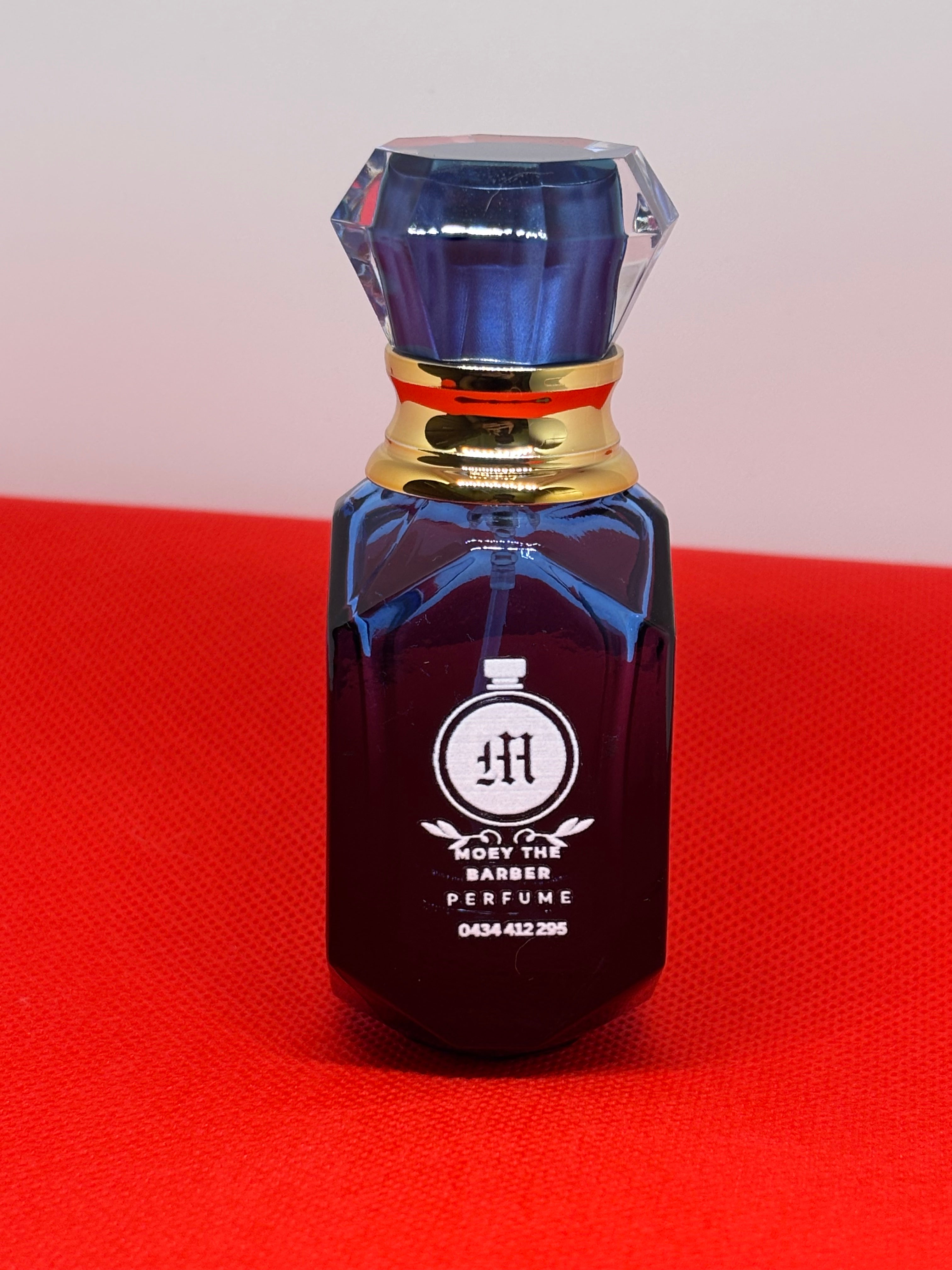 Blue luxury bottles